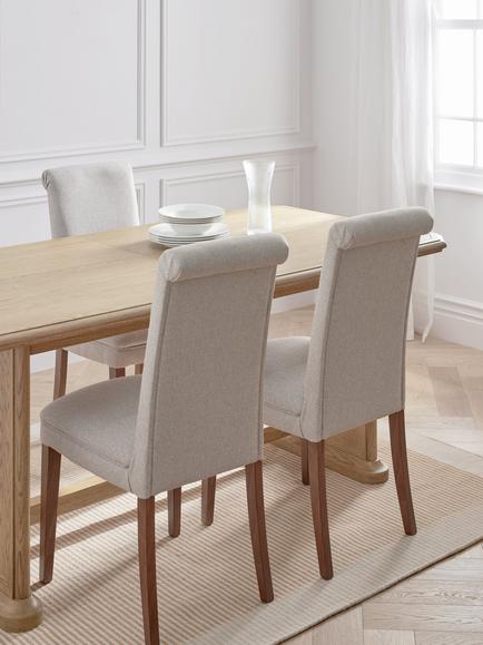 John Lewis Arch 6-8 Seater Rectangular Extending Dining Table, Natural Oak - view 2, Brown