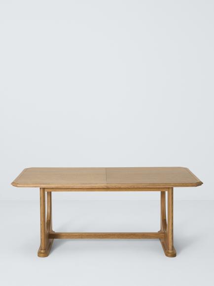John Lewis Arch 6-8 Seater Rectangular Extending Dining Table, Natural Oak - view 2, Brown
