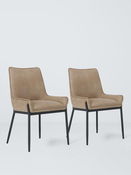 John Lewis Calgary Dining Chair, Set of 2, Champagne