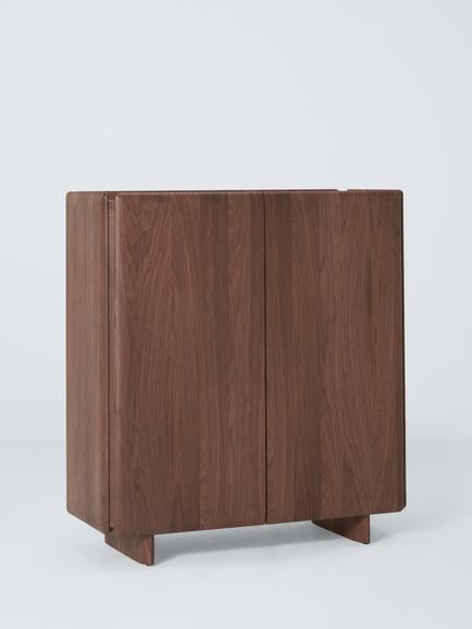 John Lewis Etta 2 Door Cabinet, Walnut, Walnut