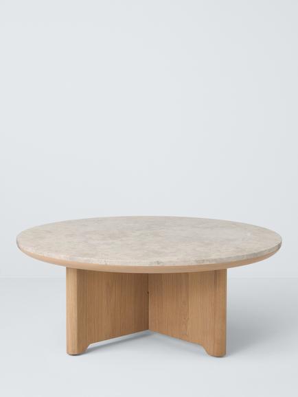 John Lewis Ritz Marble Top Coffee Table, Oak