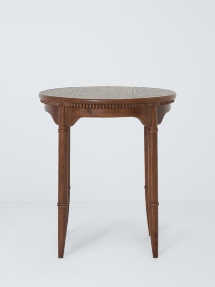 John Lewis Elder Side Table, Walnut Finish - view 2, Dark Brown