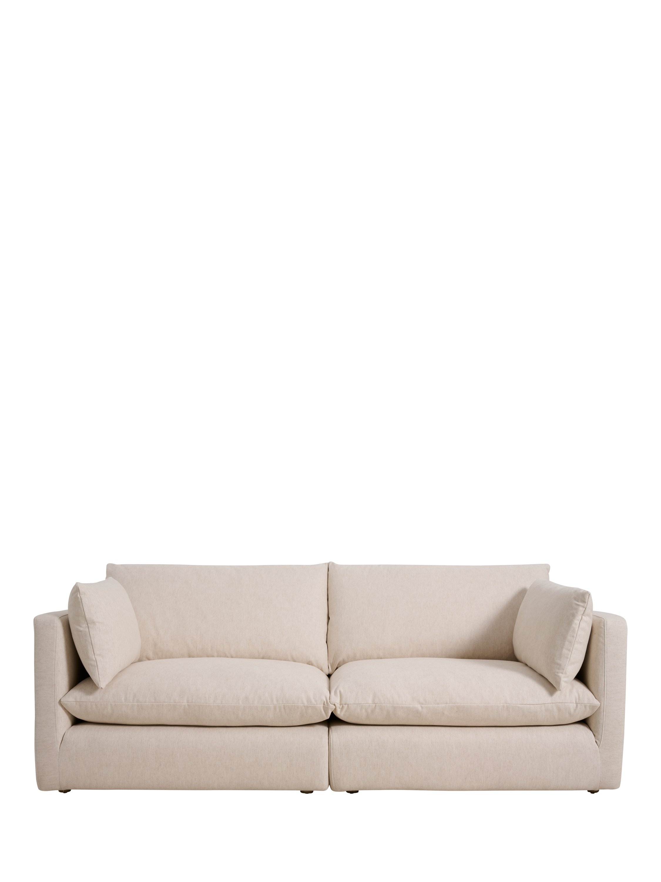 Newlyn Range, John Lewis Newlyn Medium 2 Seater Sofa, Native Linen Natural