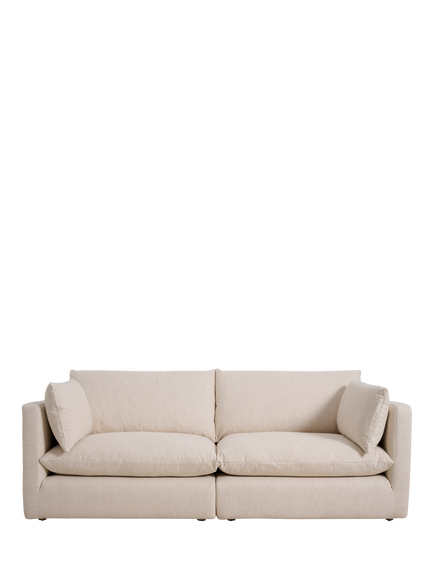 John Lewis Newlyn Medium 2 Seater Sofa, Native Linen Natural, Native Linen Natural