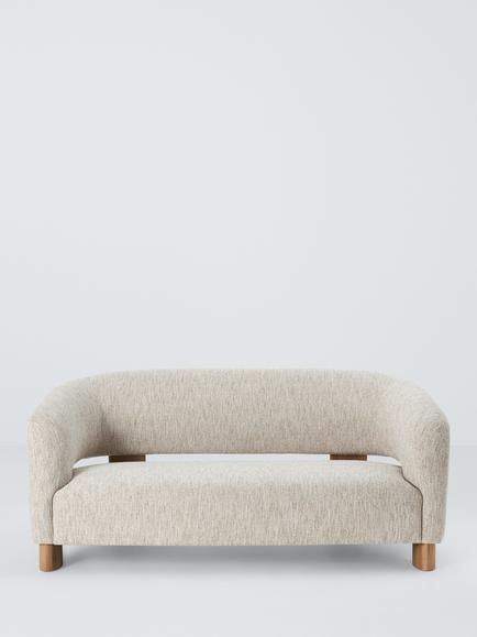 John Lewis Bolo Medium 2 Seater Sofa, Natural Boucle - view 2, Natural Boucle