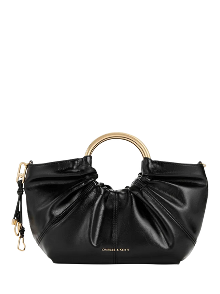 CHARLES & KEITH Ciara Top Handle Bag, Black
