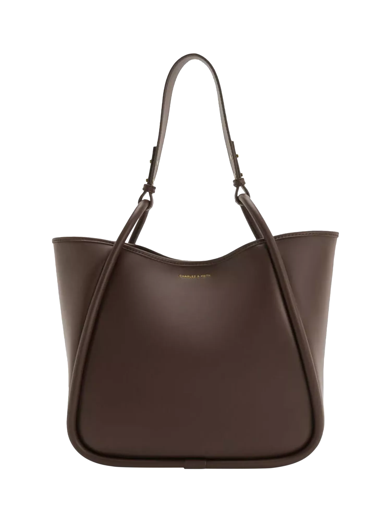 CHARLES & KEITH Lyla Tubular Slouchy Faux Leather Tote Bag