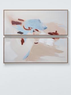 John Lewis Abstract Framed Canvas Prints, Set of 2, 100 x 40cm, Multi - view 2, Multi