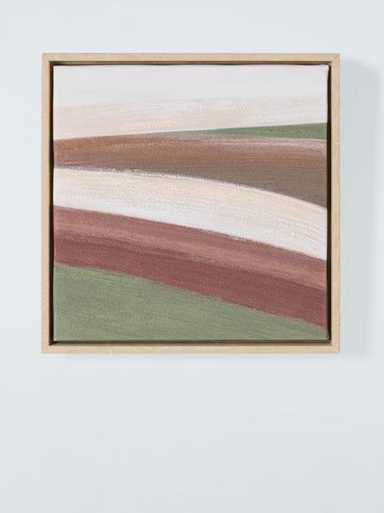 John Lewis Abstract Square Framed Canvas Prints, Set of 2, 30 x 30cm, Multi - view 2, Multi