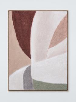 John Lewis 'Scandi Shapes' Abstract Framed Canvas Print, 100 x 75cm, Multi, Multi