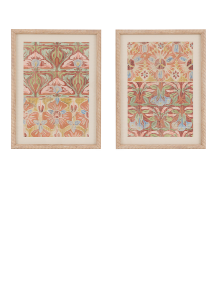 John Lewis Floral Framed Print & Mount, Set of 2, 40 x 30cm, Multi, Multi