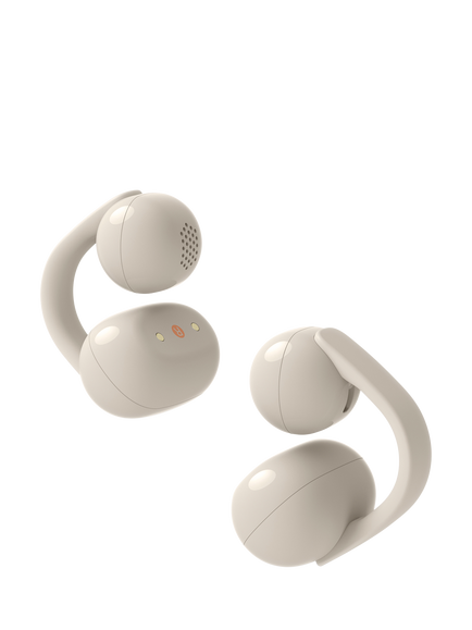 Sony WF-LC900 LinkBuds Clip True Wireless Bluetooth Open-Ear Headphones with Open-Ear Design & Mic/Remote, Taupe