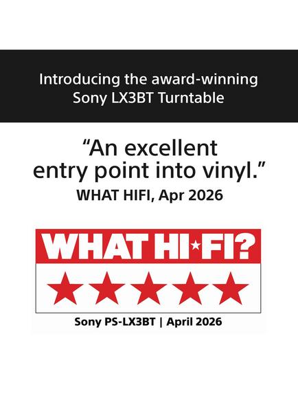Sony PSLX3BT.CEK Bluetooth Turntable, Black - view 2, Black
