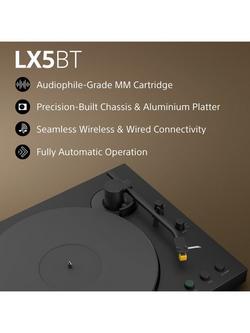 Sony PSLX5BT.CEK Bluetooth Turntable, Black - view 2, Black