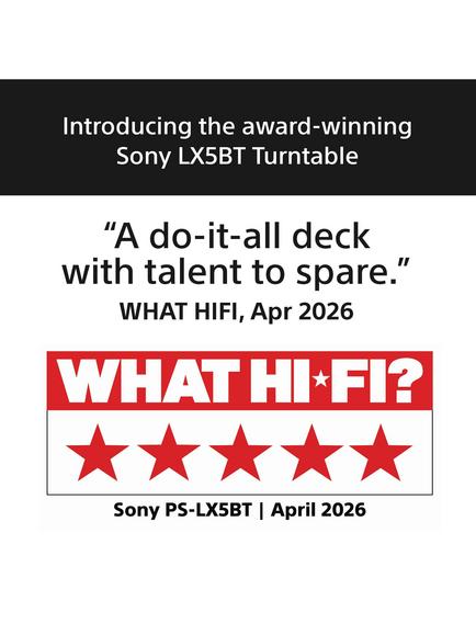 Sony PSLX5BT.CEK Bluetooth Turntable, Black - view 2, Black