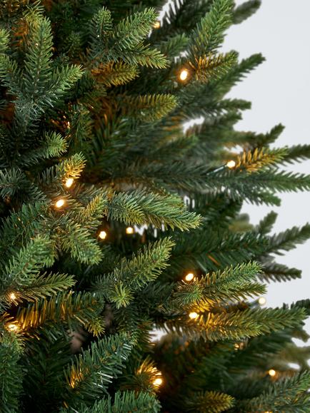 John Lewis Belgravia Pre-Lit Christmas Tree - view 2, Green