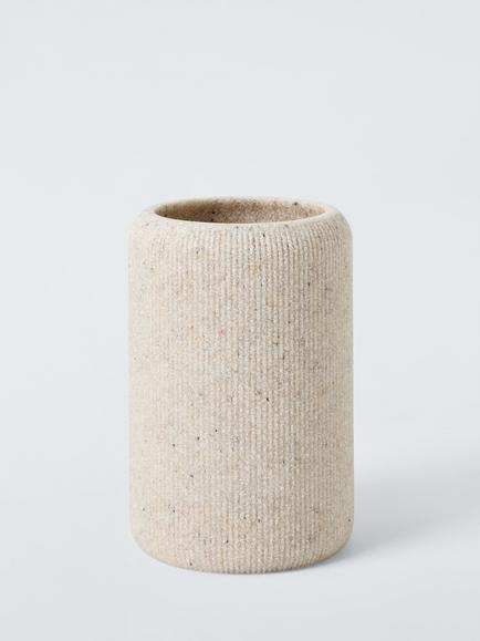 John Lewis Dune Bathroom Tumbler, Natural Sand, Natural Sand