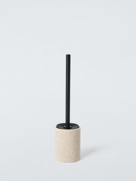 John Lewis Dune Toilet Brush and Holder, Natural Sand, Natural Sand