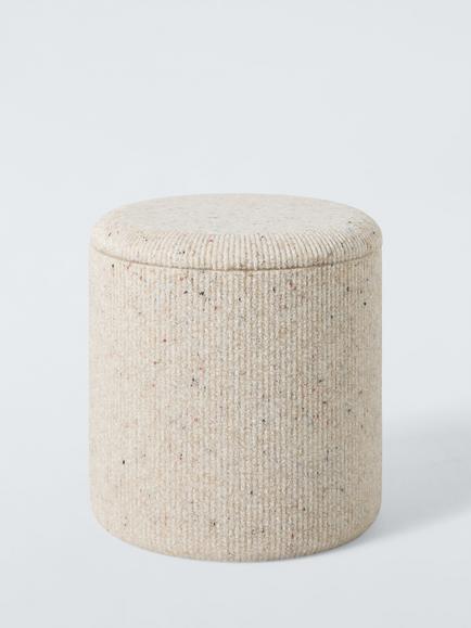 John Lewis Dune Bathroom Canister with Lid, Natural Sand, Natural Sand