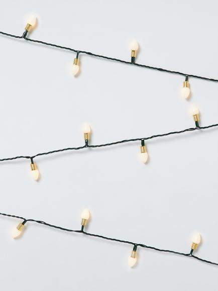 John Lewis 120 Soft Glow Multifunction LED Lights, Lit Length 12m, Warm White, Warm White