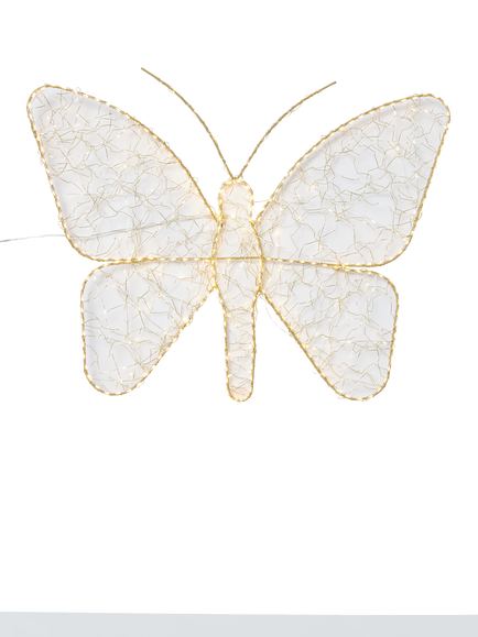 John Lewis LED Butterfly Light, Warm White/Gold, Gold