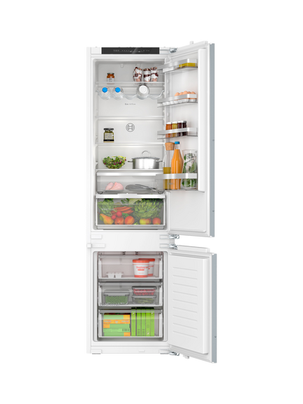 Bosch Series 4 KIN96VFD0G Integrated 70/30 Fridge Freezer, White, White