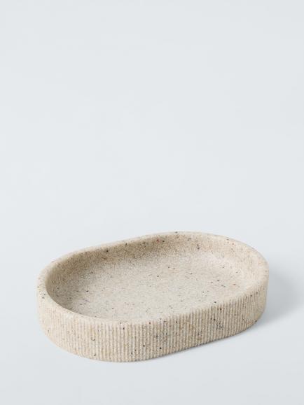 John Lewis Dune Soap Dish, Natural Sand, Natural Sand