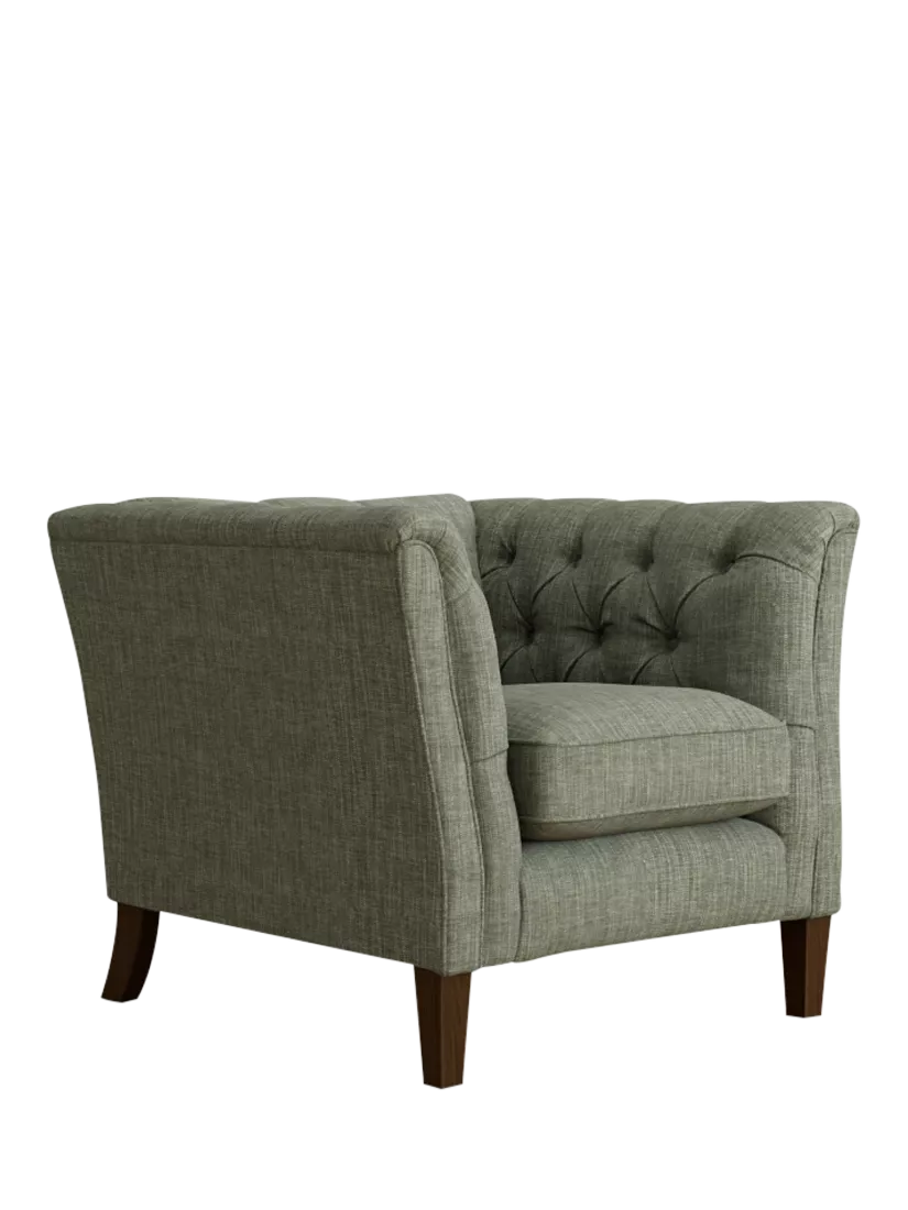 Laura Ashley Chatsworth Armchair, Teak Leg, Bainton Sage