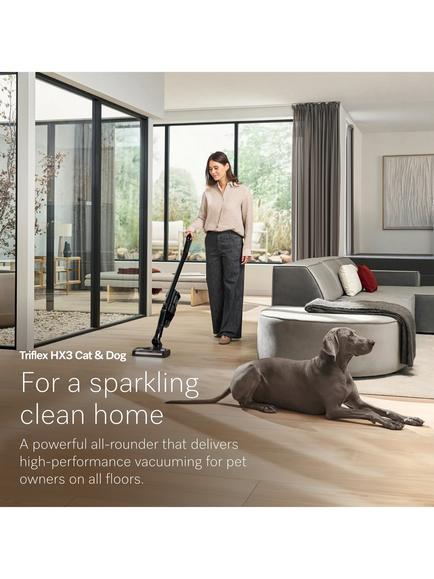 Miele Triflex HX3 Cat and Dog 12878410 Cordless Vacuum Cleaner, Obsidian Black - view 2, Obsidian Black