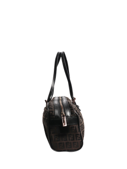 Pre-loved Fendi Zucca Canvas Top Handle Bag, Brown - view 2, Brown