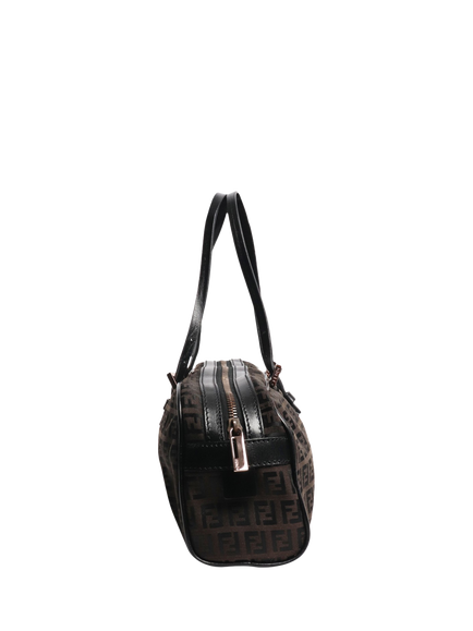 Pre-loved Fendi Zucca Canvas Top Handle Bag, Brown - view 2, Brown