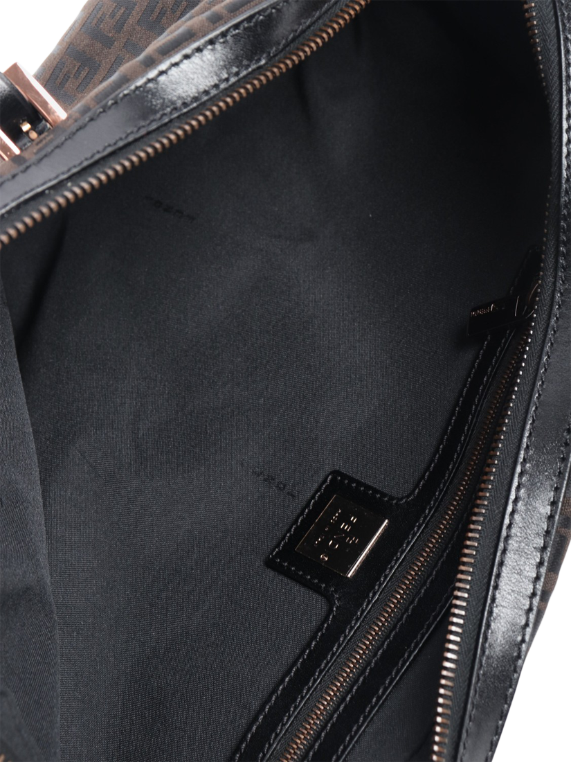 Product image 7 of 7, which shows Pre-loved Fendi Zucca Canvas Top Handle Bag, Brown