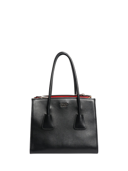 Pre-loved Prada Leather & Pony Hair 2-Way Bag, Black, Black