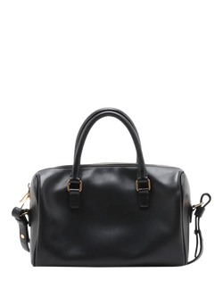 Pre-loved SAINT LAURENT Paris Baby Duffle 2-Way Leather Bag, Black - view 2, Black