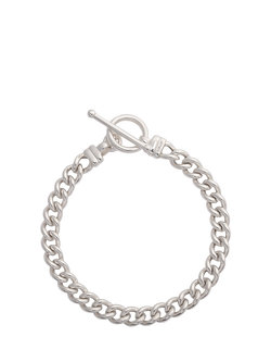 LARNAUTI Chunky T-Bar Bracelet, Silver, Silver