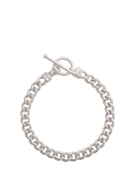 LARNAUTI Chunky T-Bar Bracelet, Silver, Silver