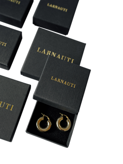 LARNAUTI Beaded Disc Pendant Necklace, Gold - view 2, Gold