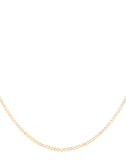 Astrid & Miyu Gleam Tennis Chain Necklace, Yellow Gold, Yellow Gold