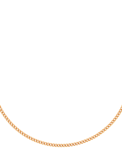 Astrid & Miyu Bold Essential Curb Chain Necklace, Gold, Gold