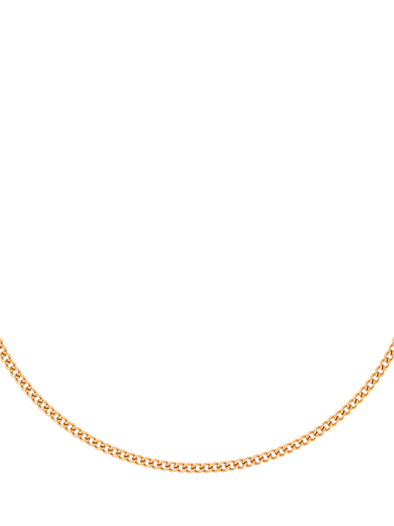 Astrid & Miyu Bold Essential Curb Chain Necklace, Gold, Gold
