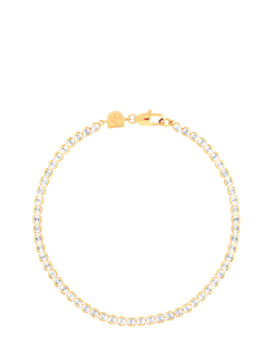 Astrid & Miyu Gleam Bold Tennis Chain Bracelet, Gold, Gold