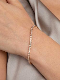 Astrid & Miyu Gleam Bold Tennis Chain Bracelet, Gold - view 2, Gold