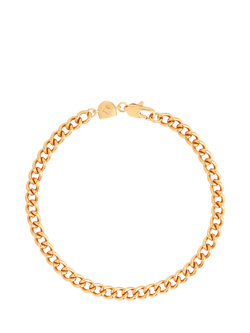 Astrid & Miyu Bold Essential Curb Chain Bracelet, Gold, Gold