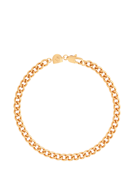 Astrid & Miyu Bold Essential Curb Chain Bracelet, Gold, Gold