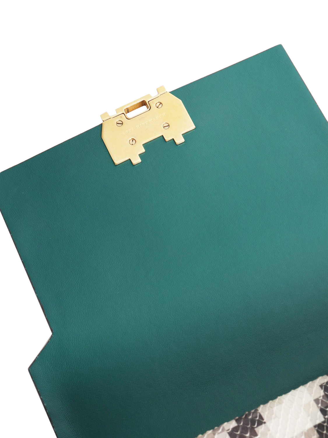 Product image 5 of 10, which shows Pre-loved Anya Hindmarch Snakeskin Shoulder Bag, Multi