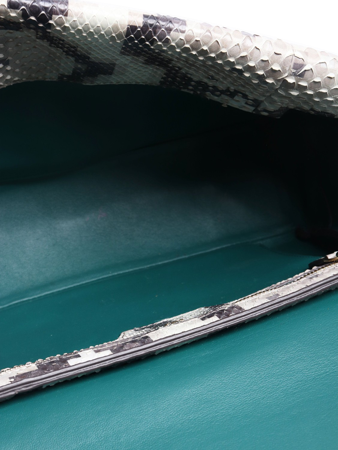 Product image 6 of 10, which shows Pre-loved Anya Hindmarch Snakeskin Shoulder Bag, Multi