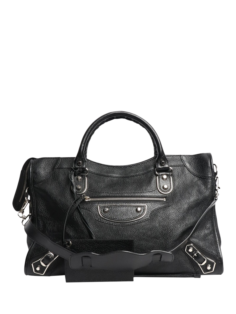 Pre-loved Balenciaga Leather Medium Le City Bag, Black