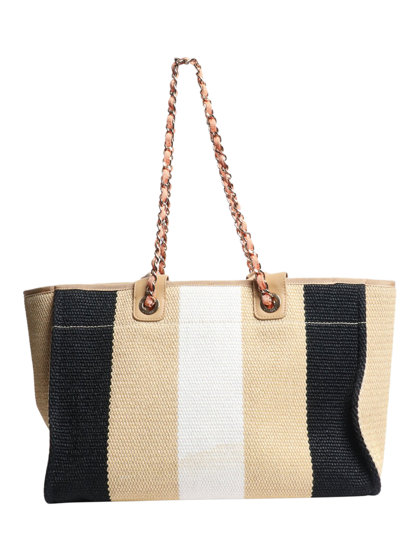 Product image 3 of 7, which shows Pre-loved CHANEL Deauville Tote Bag, Multi