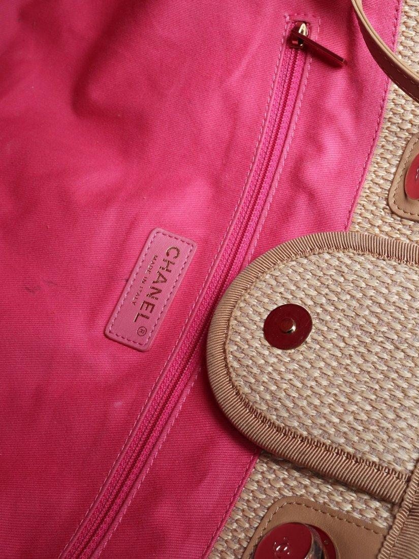 Product image 6 of 7, which shows Pre-loved CHANEL Deauville Tote Bag, Multi