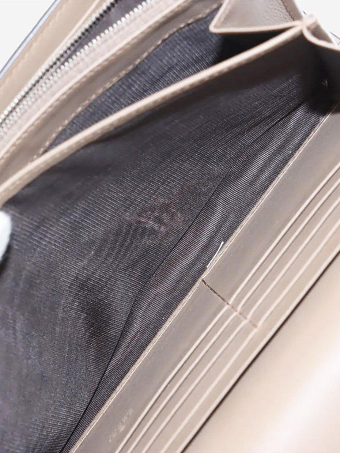 Product image 6 of 10, which shows Pre-loved GUCCI GG Supreme Dionysus Chain Wallet, Brown/Multi